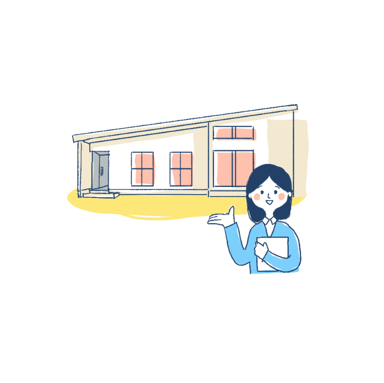 高齢者住宅紹介のイラスト