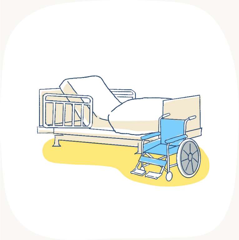 福祉用具・医療機器レンタルのイラスト