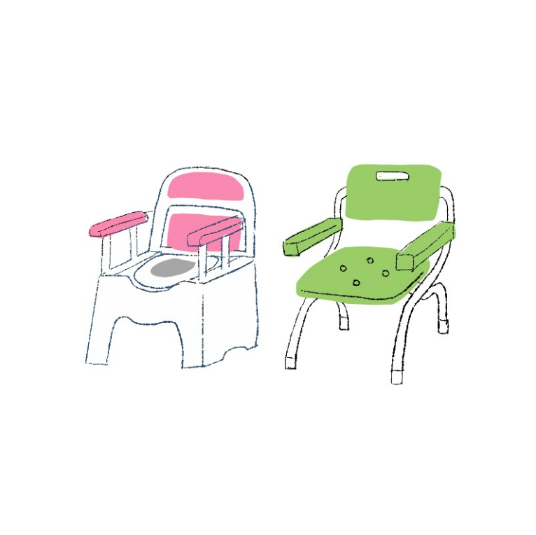 福祉用具・介護用品販売のイラスト